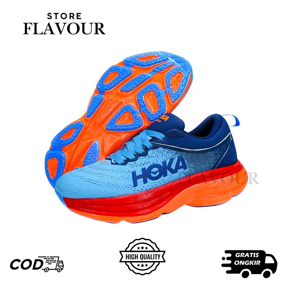 Original Sepatu Lari Wanita Hoka Bondi 8 Sepatu Running Women