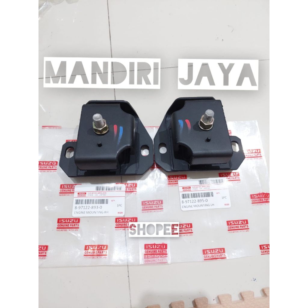 Engine Mounting Dudukan Pangkon Mesin 1Set Isuzu ELF NKR 66 Ori