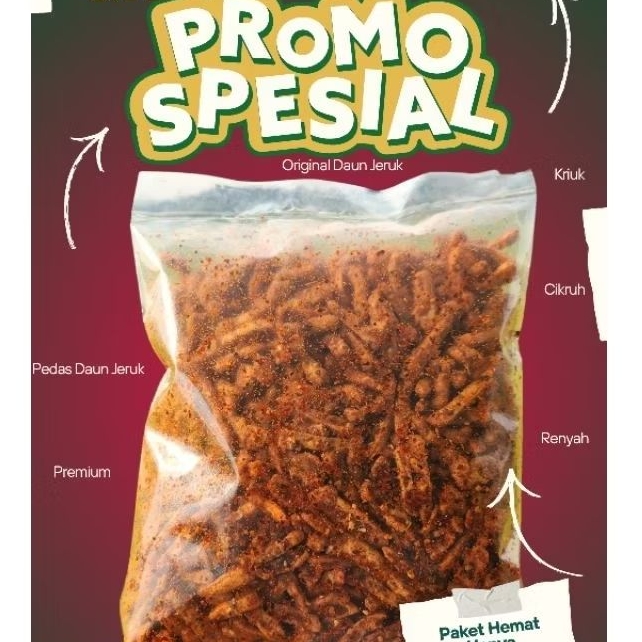 

Basreng Original XTRA Pedas Daun Jeruk Viral Murah 20rb Snack Sultan Renyah Pengiriman GRATIS ONGKIR