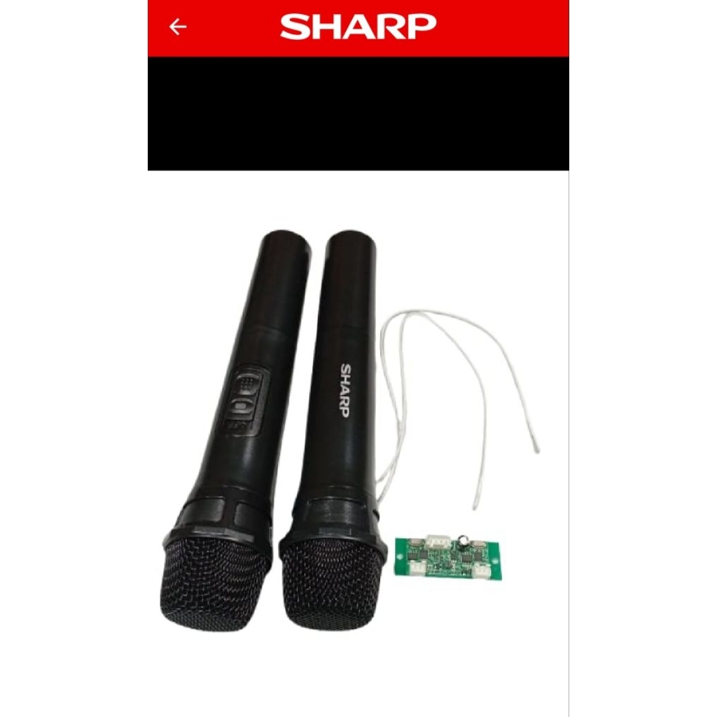 MICROPHONE WIRELESS ORIGINAL SPEAKER SHARP CBOX-TRB10