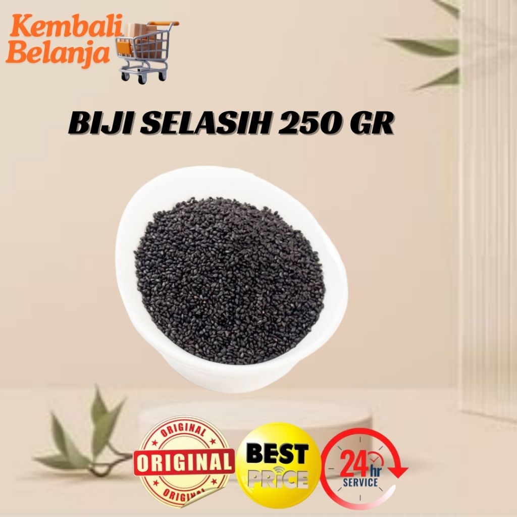 

Biji Selasih Super / Telasih Super 250 Gram