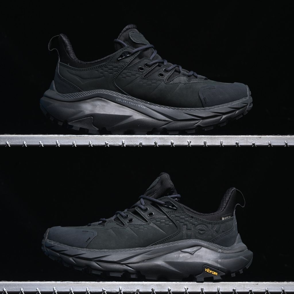 SEPATU TRAKING/SEPATU GUNUNG// HOKA KAHA 2 MID FULL BLAVK