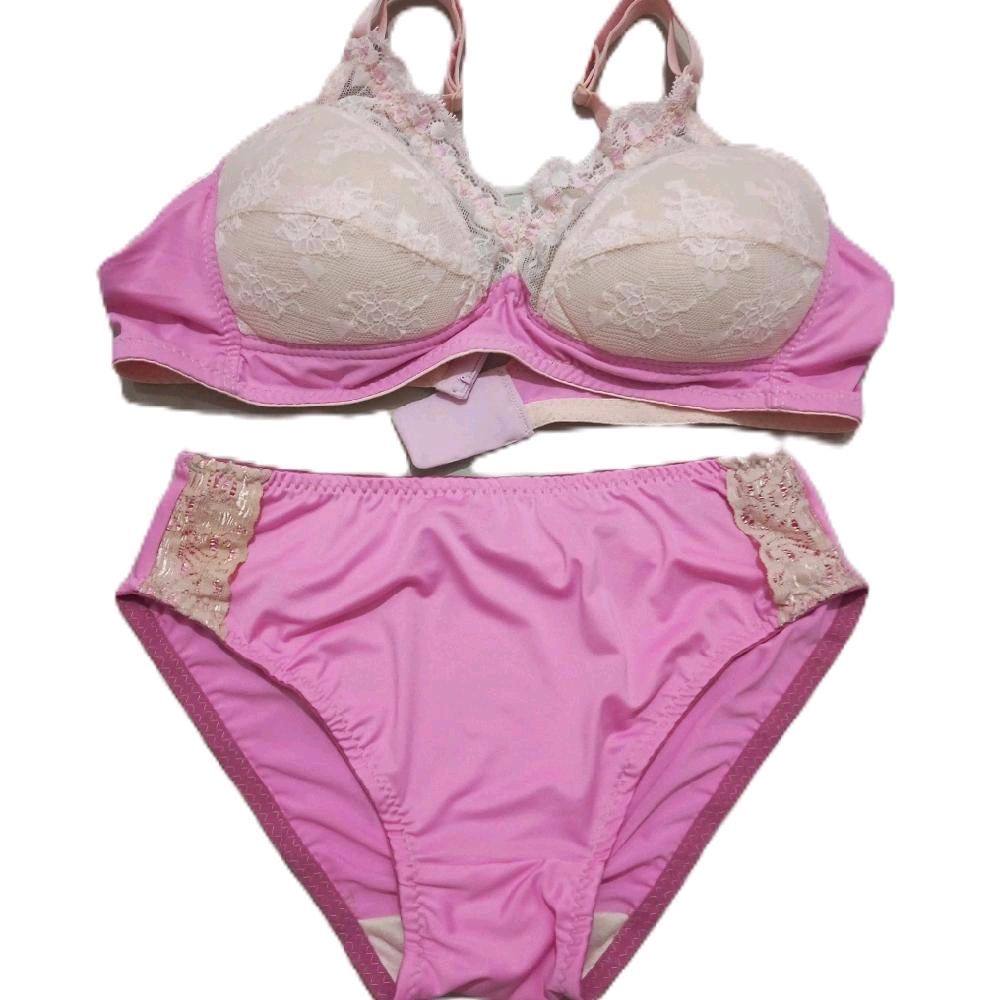 1Set Bh dan Celana Dalam Wanita Dewasa Bahan Spandex Nyaman
