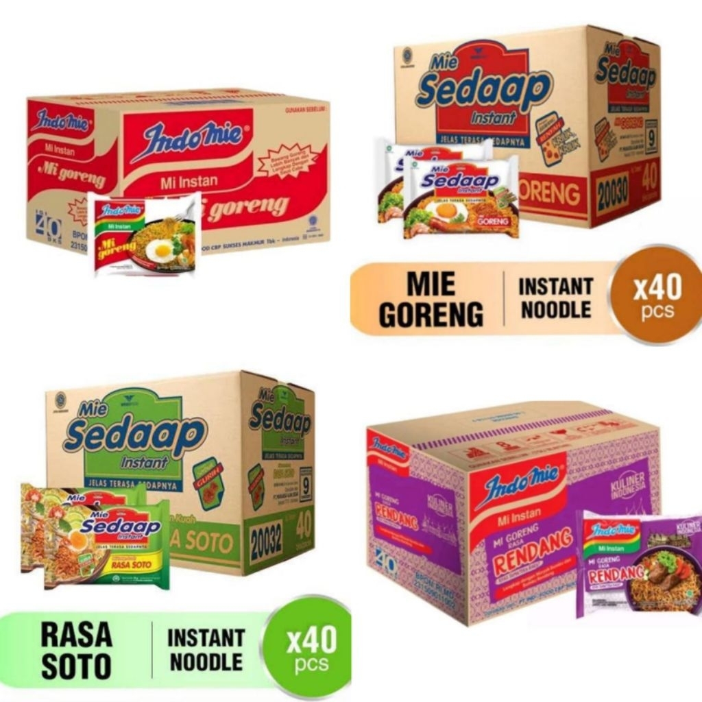 

Mie Instan Kartonan packing plastik