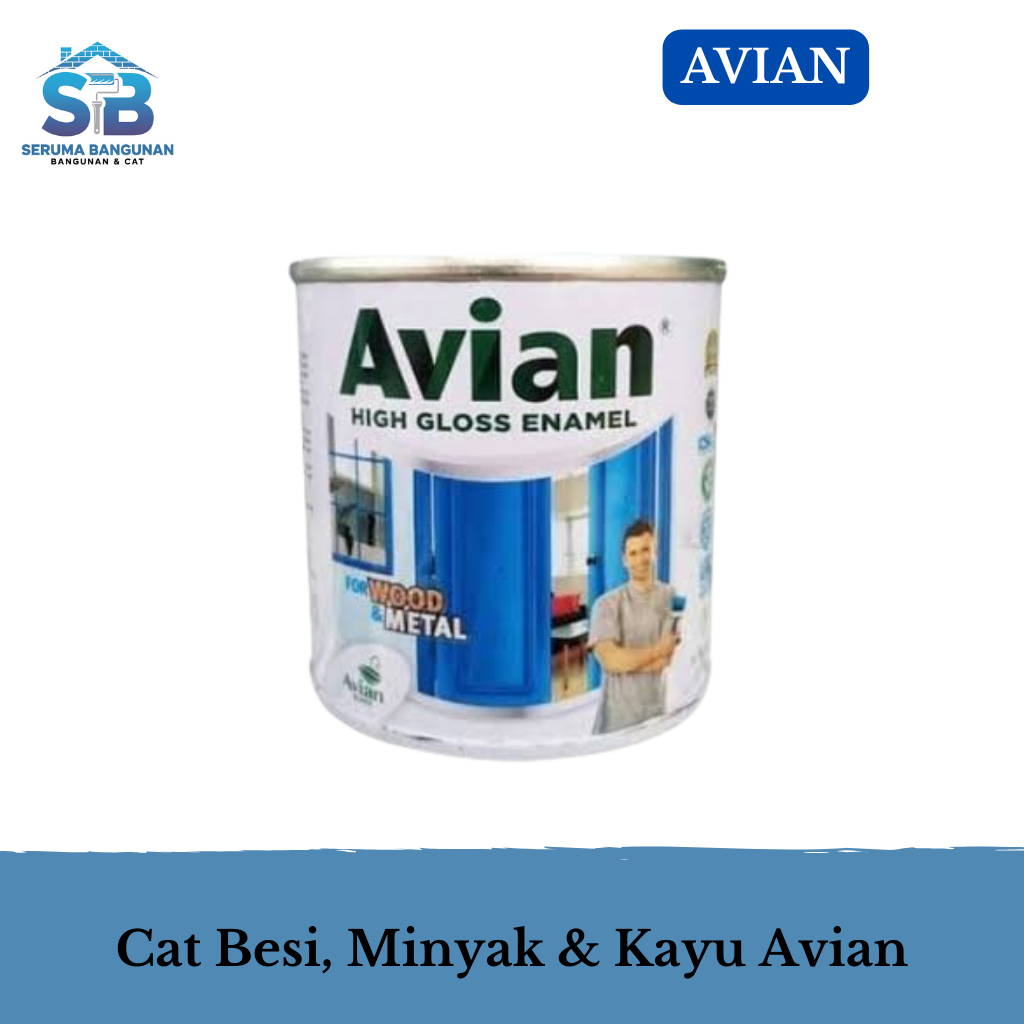 AVIAN Cat kayu dan besi 200cc/ 200ml - cat minyak anti karat