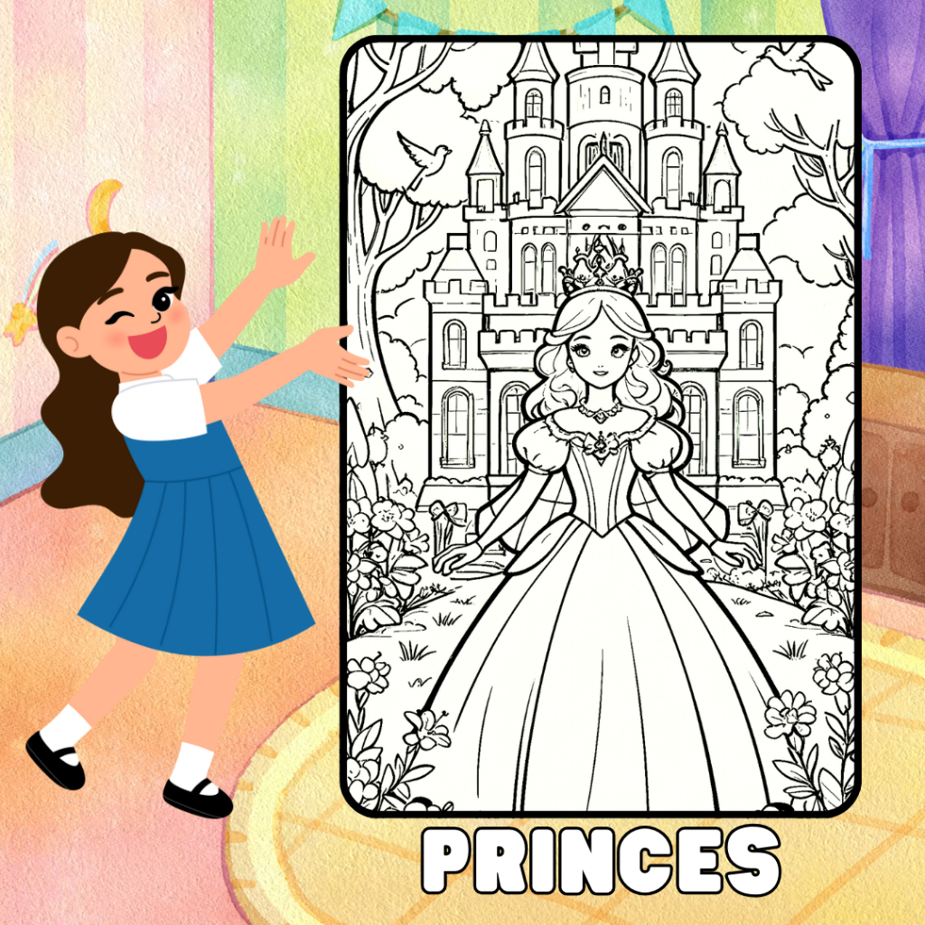 

Kertas Mewarnai tema girL Desain Lucu penghilang stress