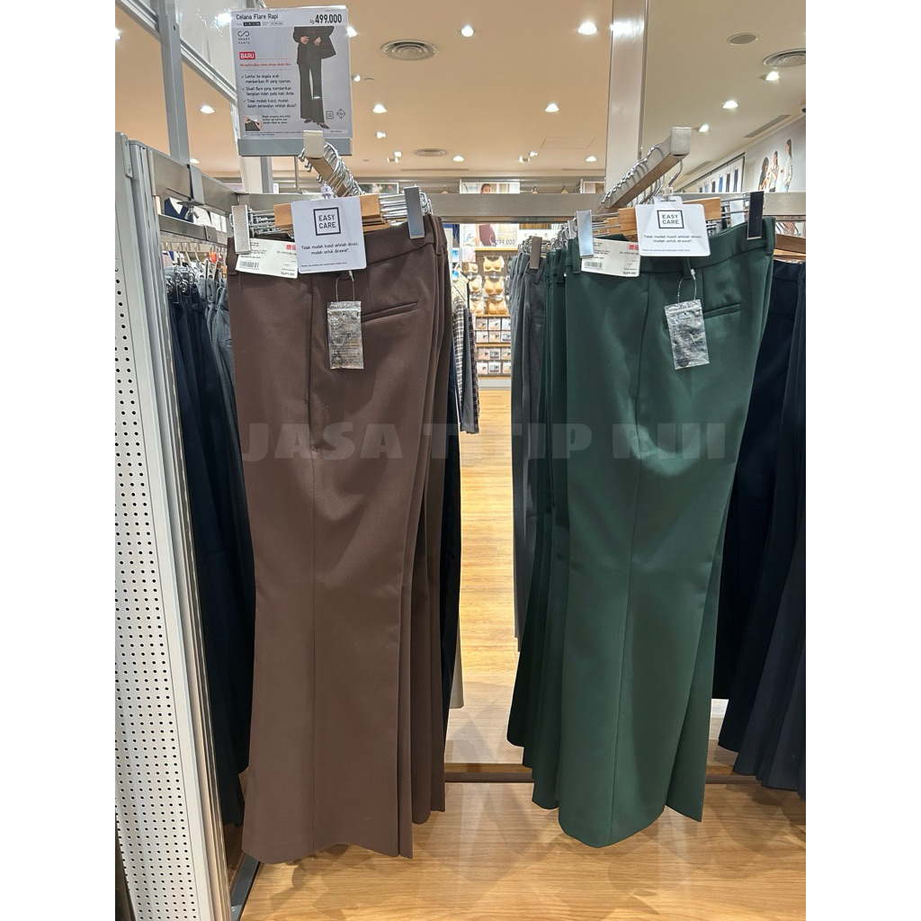Celana Flare Rapi WOMEN UNIQLO