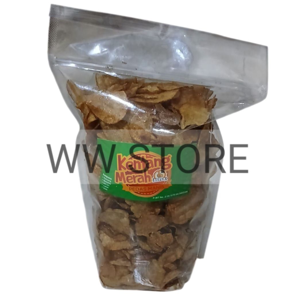 

Cemilan snek makanan ringan Kentang Merah SUPER rasa PEDAS MANIS 500g