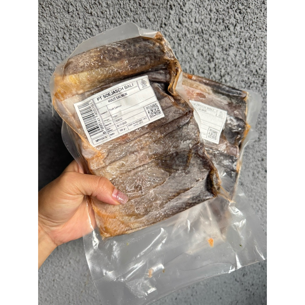 

Kulit salmon skin halal 500gr