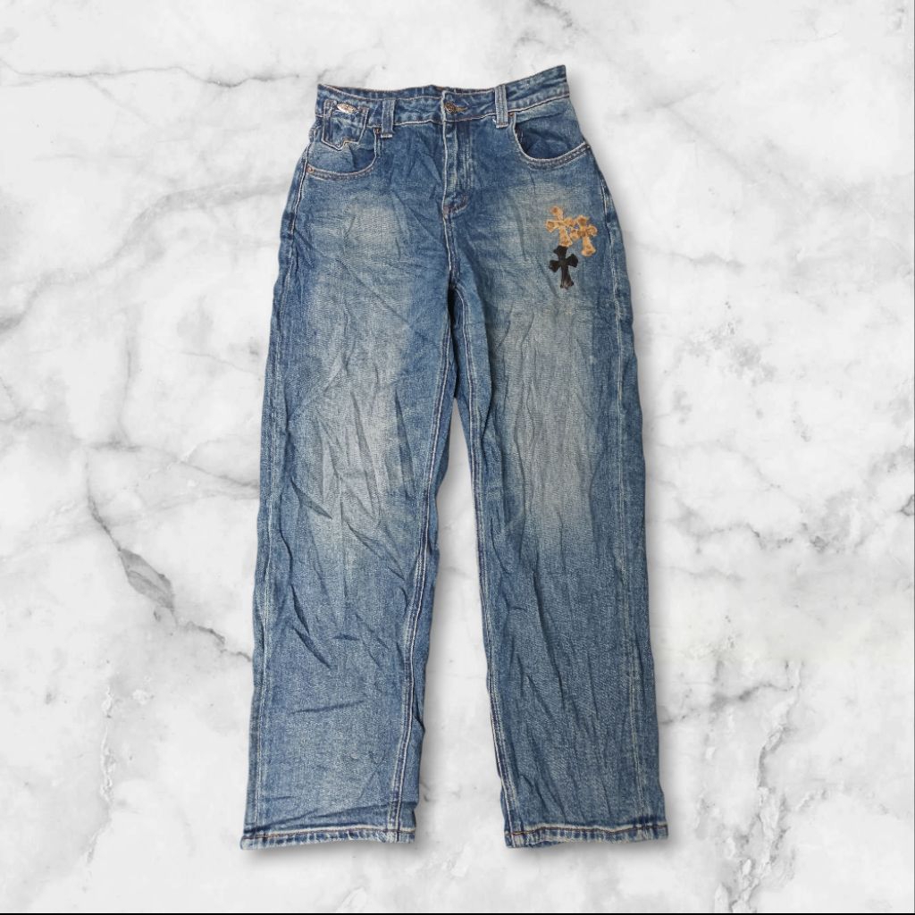 Celana Jeans Chrome Hearts Fashion