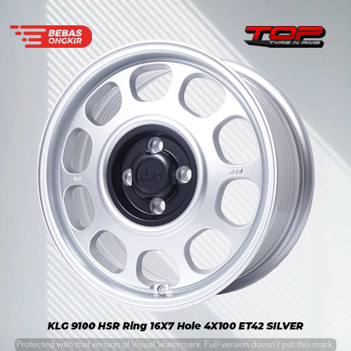 Velg Oem HSR KLG Ring 16 - Pelek Kaleng Untuk Mobil March Mirage Ignis Pcd 4X100 R16
