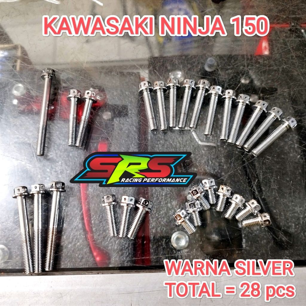 MUTAKIN SET BAUT MESIN KALTER BAK KOPLING MAGNET NINJA R SS RR ORIGINAL mutakin