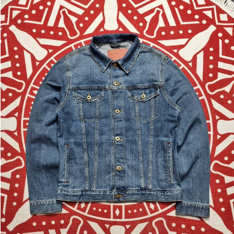 jacket jeans wego red trucker jacket denim