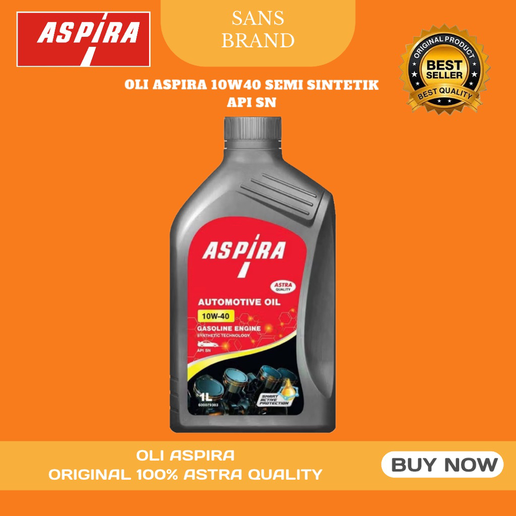 OLI MOBIL Aspira 10W40 Oli mobil aspira untuk semua mobil bensin