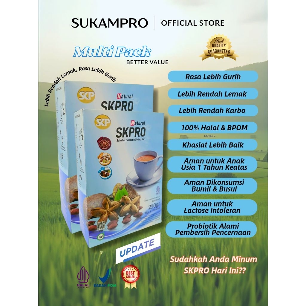 

Susu Kambing SUKAMPRO Probiotik Asam Urat Nyeri Sendi Kolesterol Diabetes Sachet 250gr MULTI PACK ORIGINAL | Sukampro Official Store