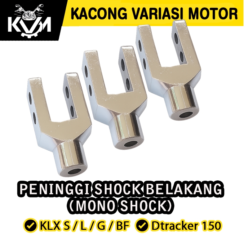 Peninggi Shock Belakang Motor KLX 150 BF D-Tracker Dudukan Baja Tebal Anti Karat