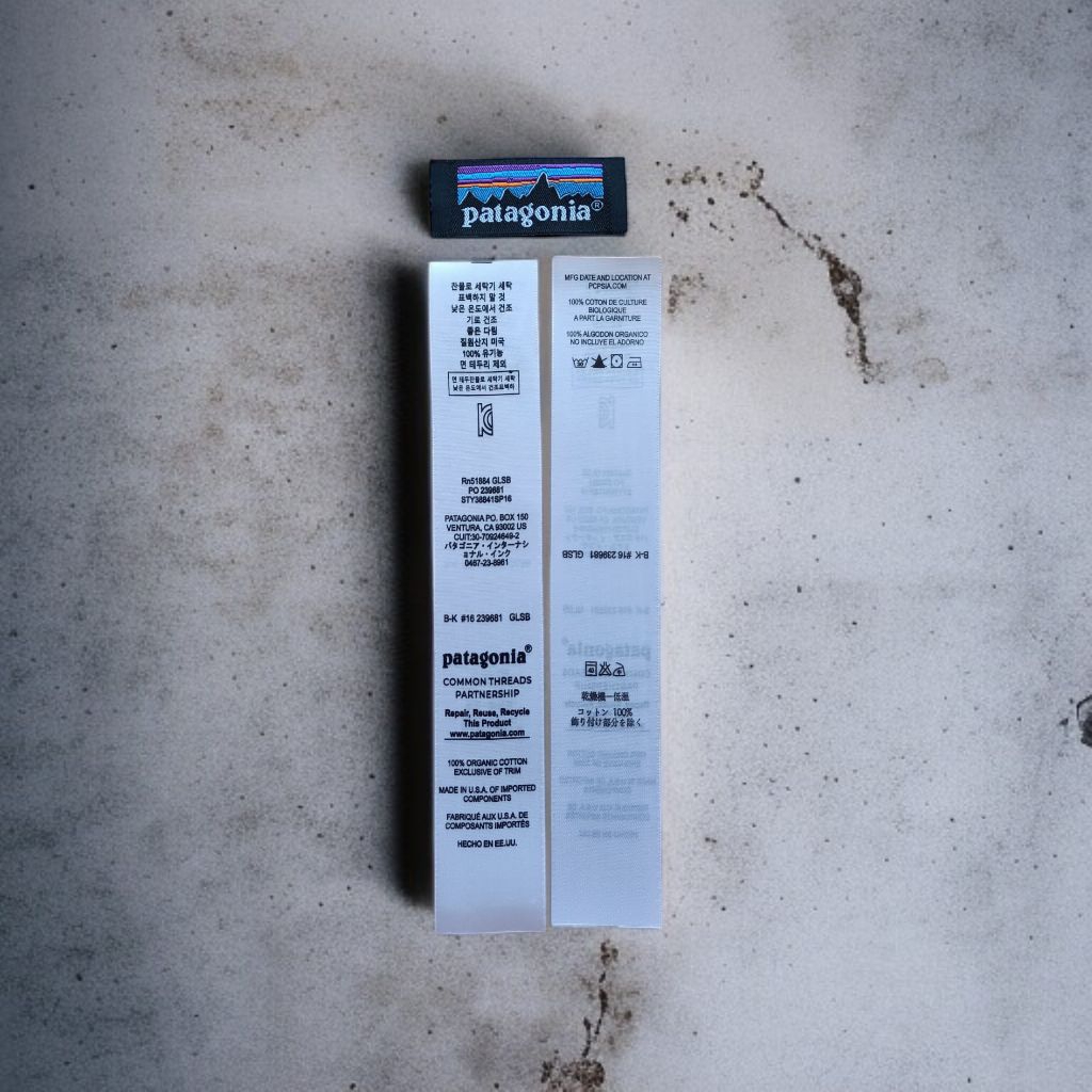 

tag label Patag0nia pata fullset