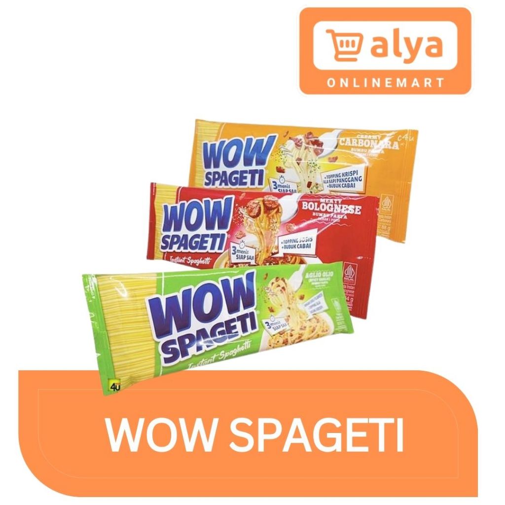 

WOW Spageti Instan Mayora Carbonara Bolognese Aglio Olio