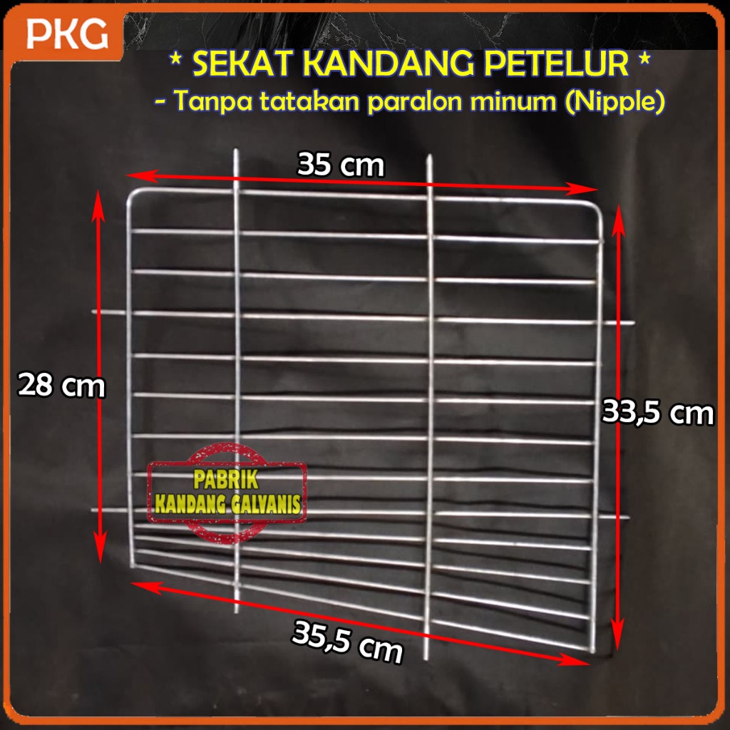 Sekat Kandang Ayam Petelur dari Besi Galvanis Tahan Karat Murah