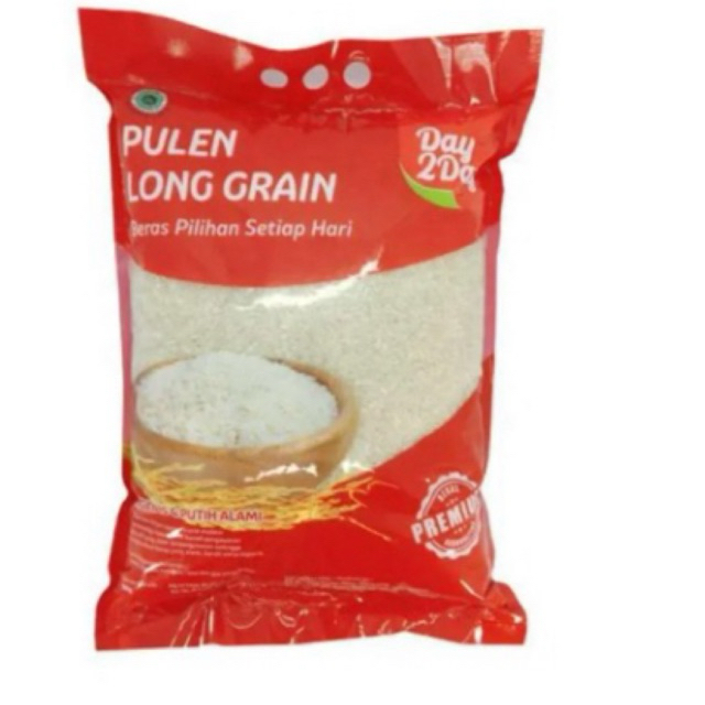

Day 2 Day Beras Pulen Long Grain 5 Kg beras Day 2 Day