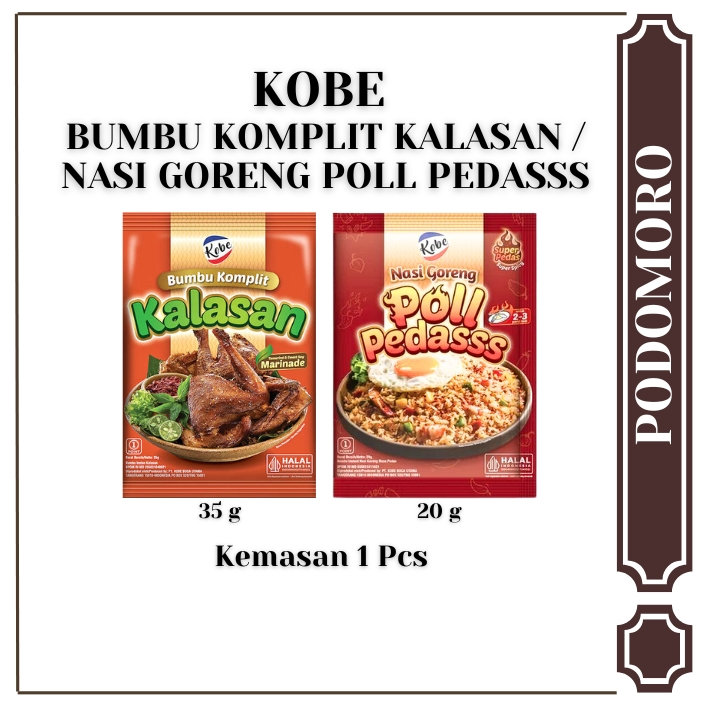 

Kobe Nasi Goreng Poll Pedass / Ayam Kalasan Bumbu Lengkap - Bumbu Campuran Masakan Ayam/Bebek/Dll