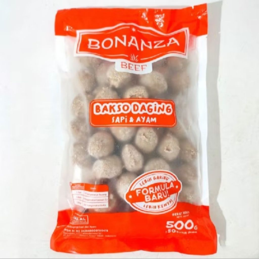 

bakso Bonanza ayam dan sapi 500 gram