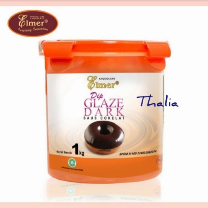 

ELMER DIP GLAZE DARK 1KG TOPPING/ISIAN UNTUK DONAT/CAKE DLL