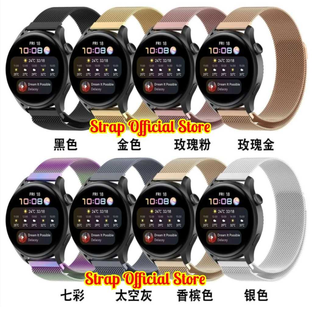 Strap Stainless Smartwatch Ticwatch C2 Steel Tali Jam