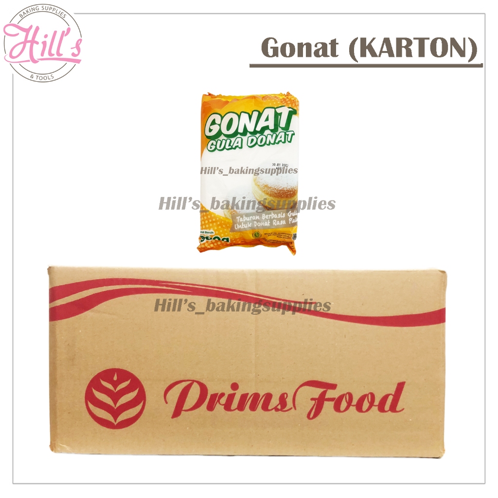 

( KARTON ) GONAT GULA DONAT 500 GR / TOPPING GULA TABUR DINGIN 500GR PRIMS FOOD HARGA DUS
