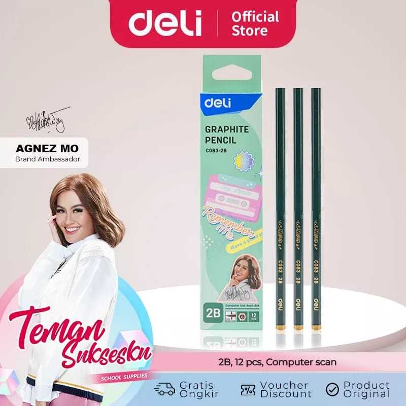 

Pensil Kayu / Pensil Serut per-pak Joyko / DELI / Karakter