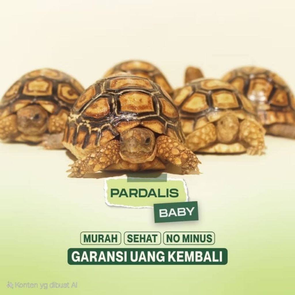 PARDALIS - KURA DARAT PARDALIS FREE PELLET Tortoise Kura Pardalis UK 5-6 CM DIJAMIN SEHAT MAKAN LANC