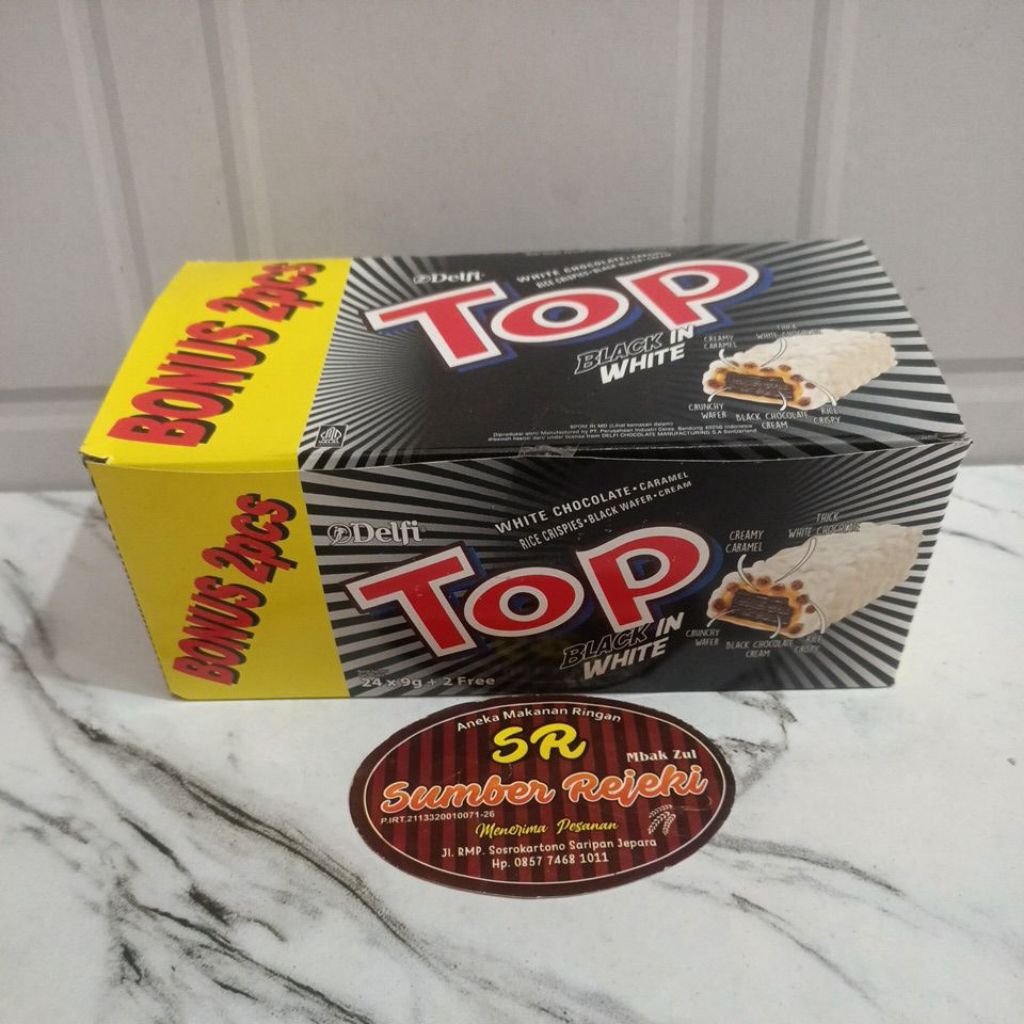 

TOP DELFI BLACK IN WHITE BERAT 234 GRAM