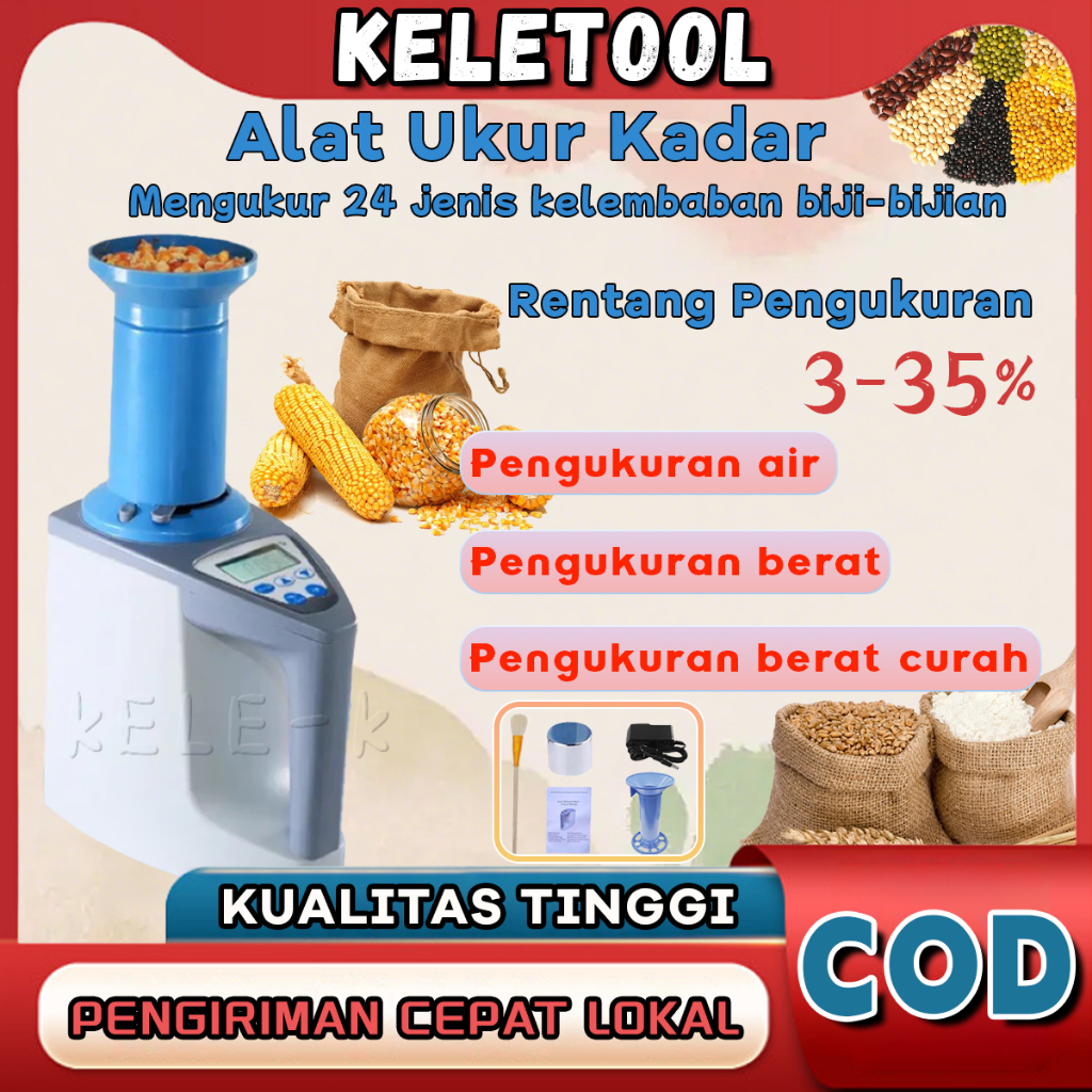 Alat Ukur Kadar Air Gabah LDS-1G Grain Moisture Meter Alat Ukur Kadar Tester Air Jagung Alat Test Ka