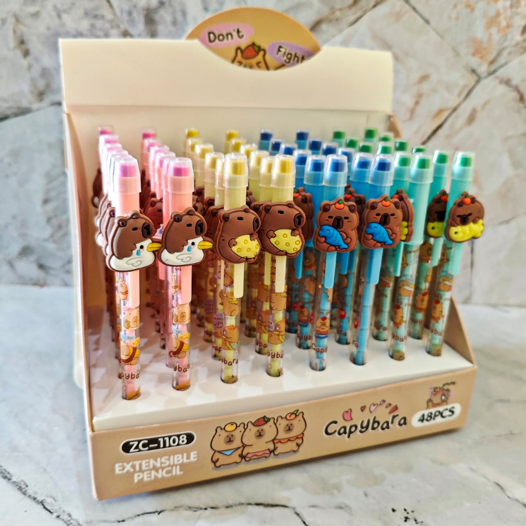 

ECER ( 1 PCS ) Pensil Cabut Susun Pensil Lantu Pensil Bensia Karakter Animasi Lucu