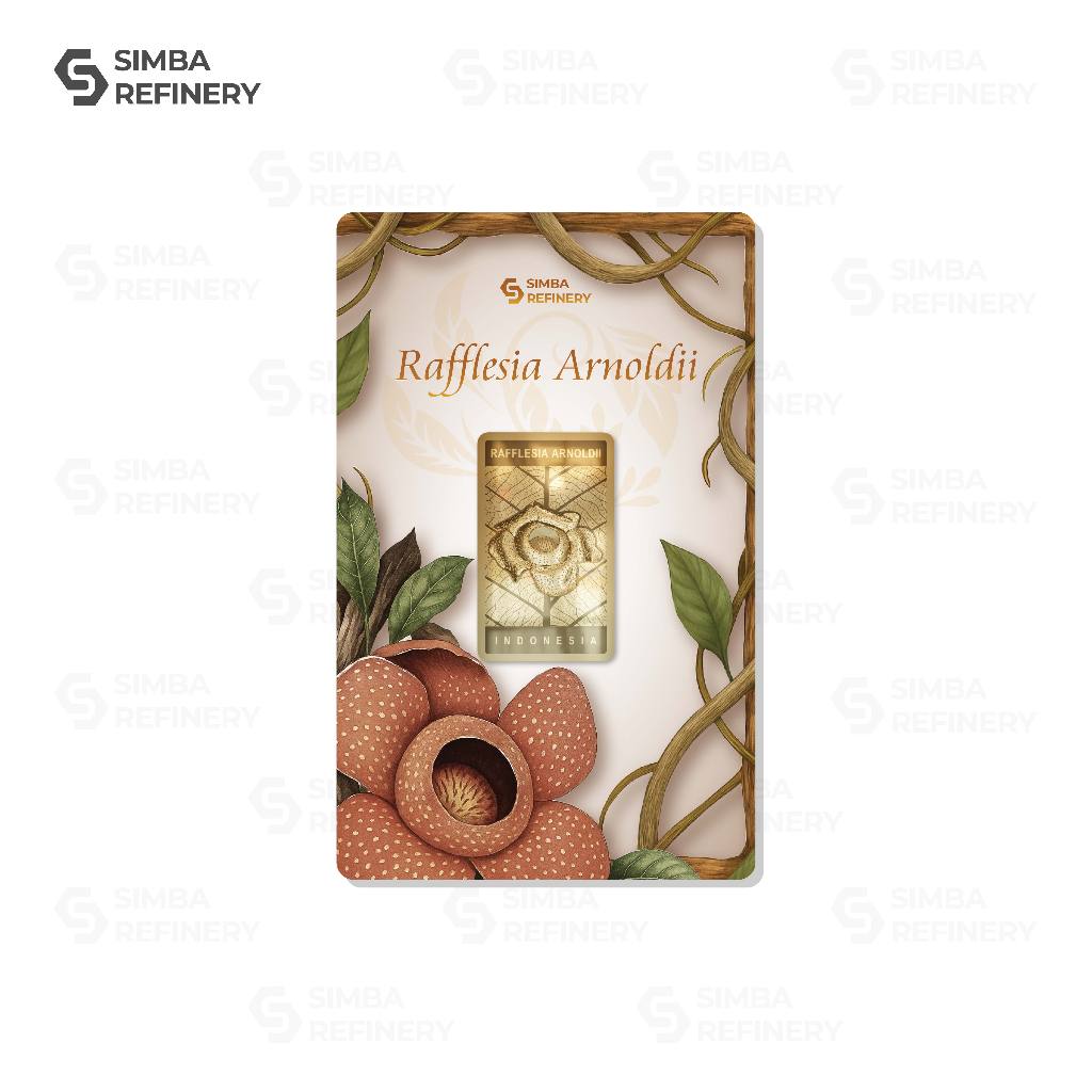 Simba Refinery Logam Mulia 5 Gram Series Nusantara (Rafflesia Arnoldii)