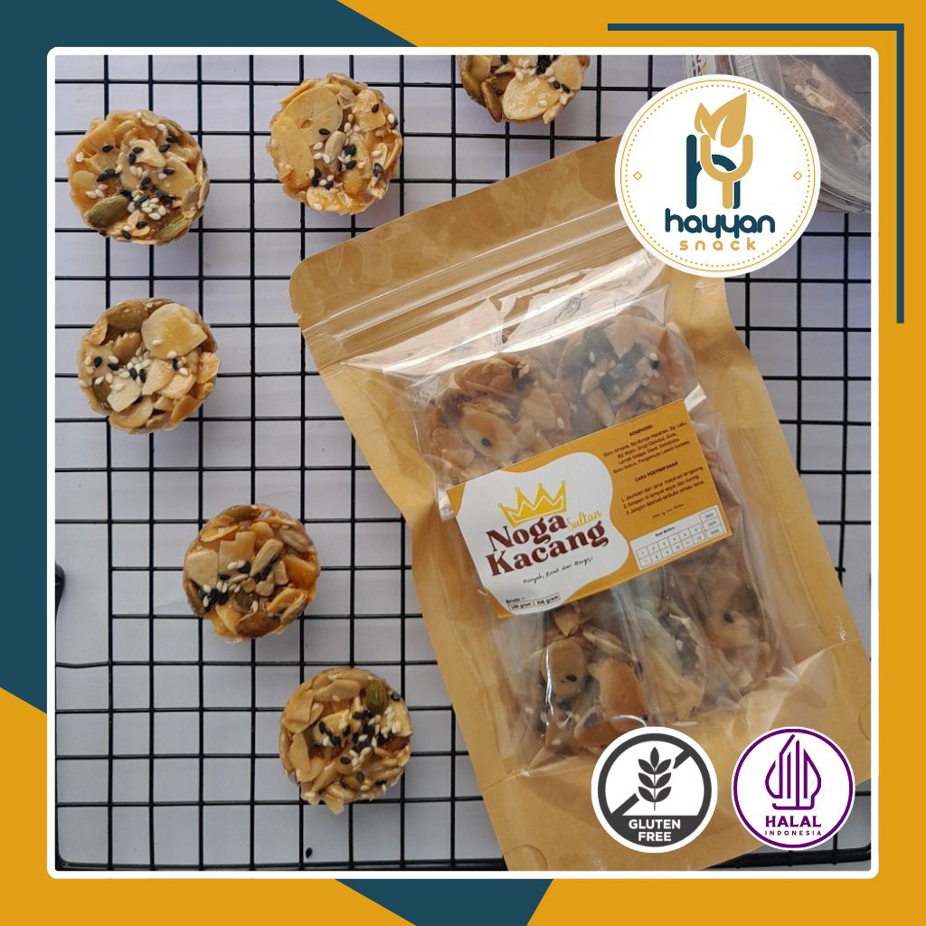 

[Pouch] Florentine Cookies/ Noga Kacang Sultan/Kue Kacang Almond/Noga Kacang/Almond crispy/ florentine cookies/ wijen/biji labu/kuaci