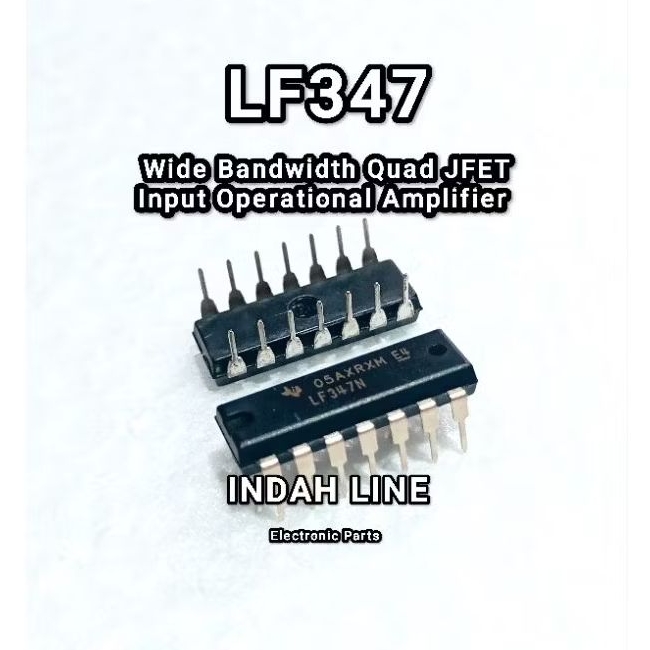 LF347 LF347N LF 347 Quad JFET Input Operational Amplifier