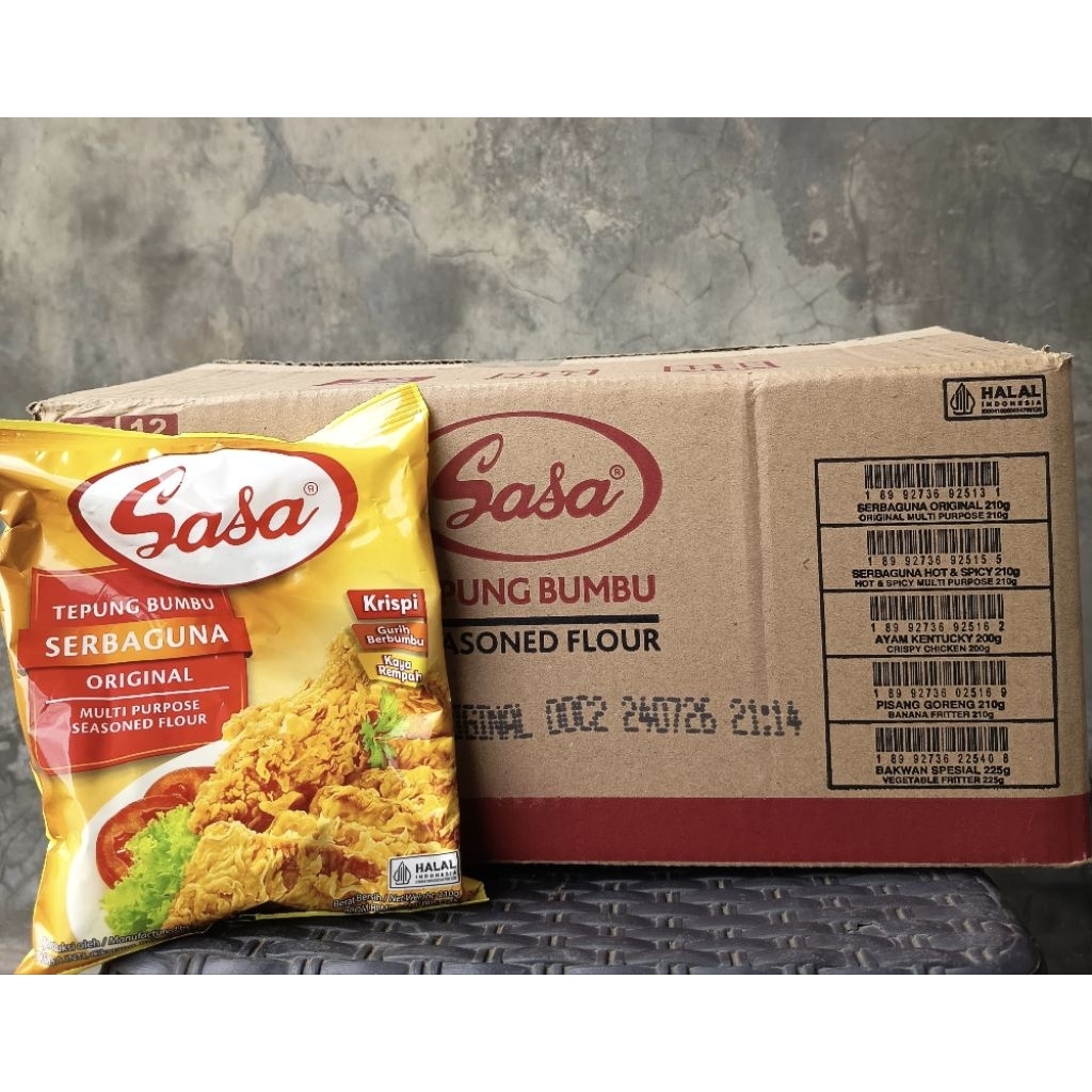 

1 Dus Tepung Bumbu Sasa Serbaguna 210 Gram (Kartonan Isi 24)