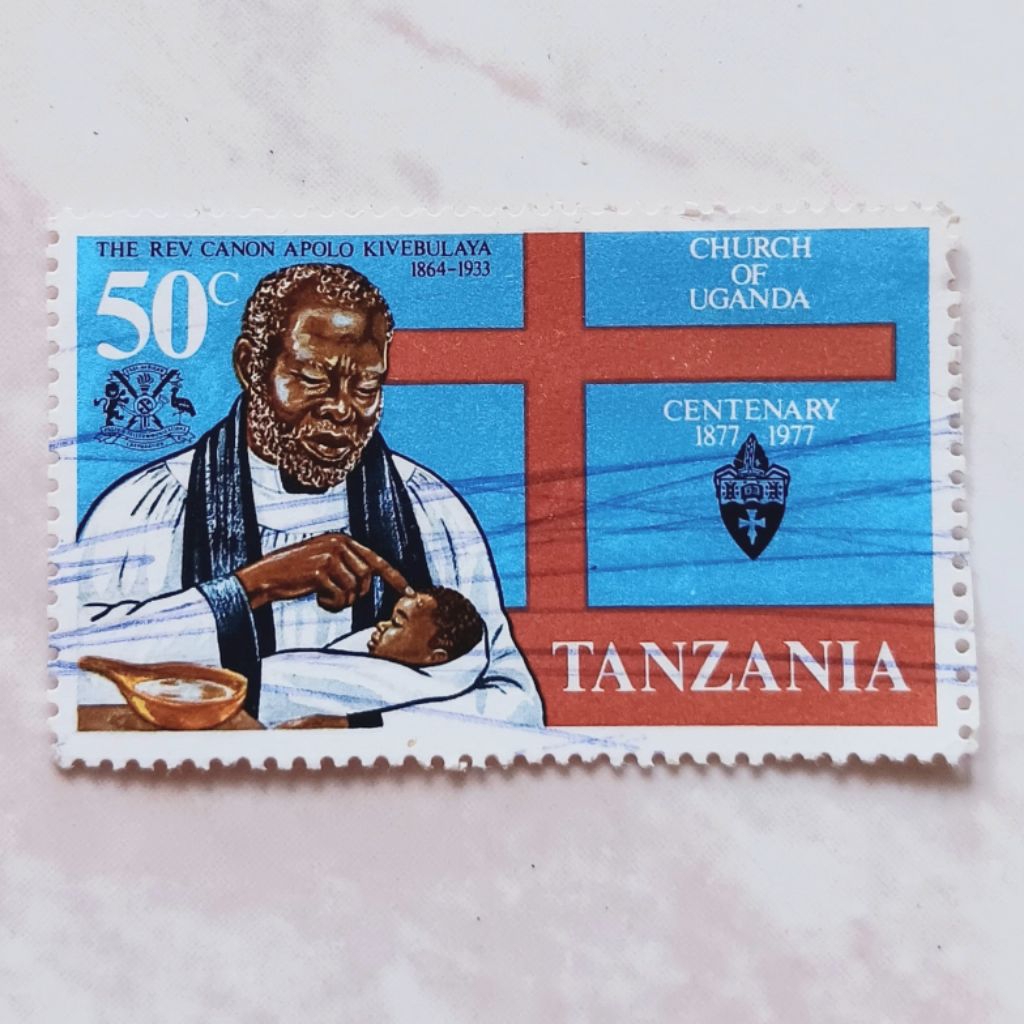 

(AA) Perangko Tanzania 1977 Rev.Canon Apolo Kivebulaya 50 cent Used