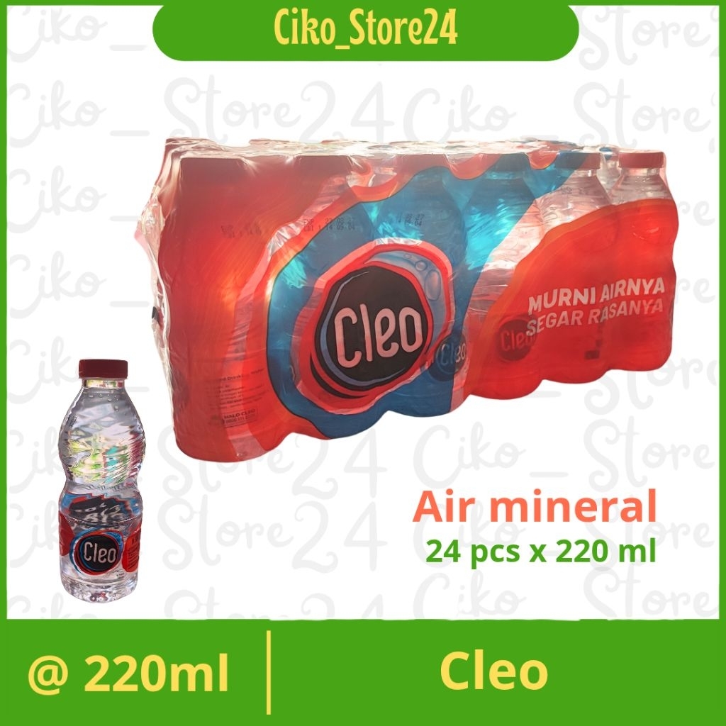 Cleo / air mineral Cleo / mineral botol / Cleo 220ml