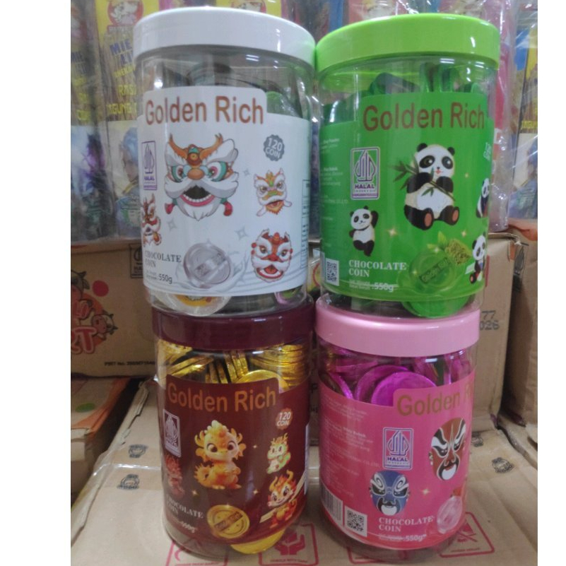 

Golden Rich Chocolate Coin isi 120pcs