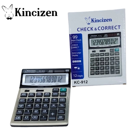 

KALKULATOR KINCIZEN KC-912 12 DIGIT - KALKULATOR DAGANG KC-912B 12 DIGIT UKURAN BESAR