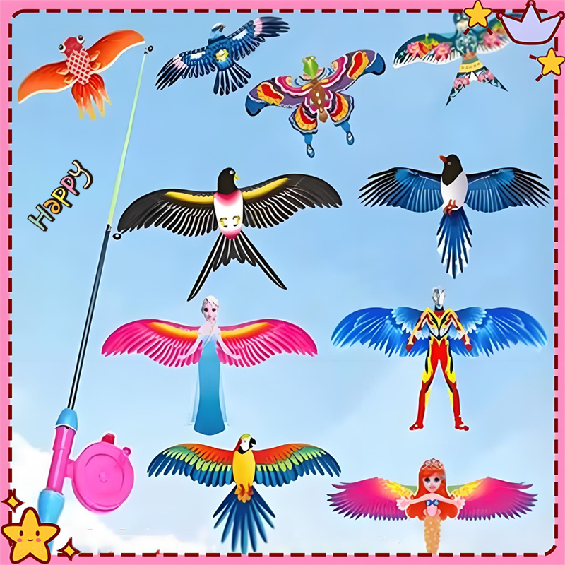 KHARISMA Mainan Layang Layangan Anak Mainan Anak Layang-layang Karakter Jenis Layangan Karakter Satu