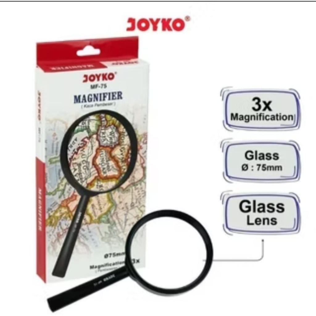 

Kaca Pembesar Joyko Ukuran 50mm 60mm 75mm 90mm 100mm