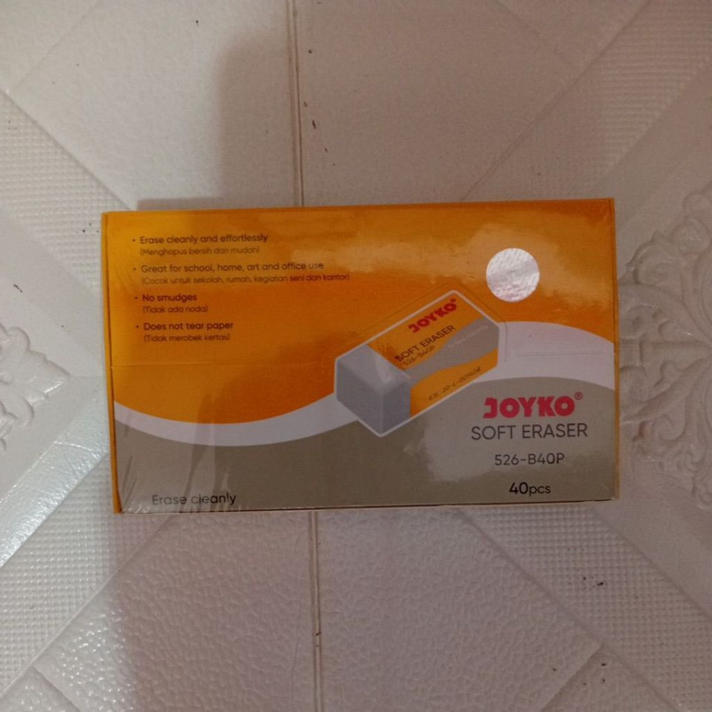 

Penghapus Pensil JOYKO 526-B40P Putih ( Harga per 1 PCS )