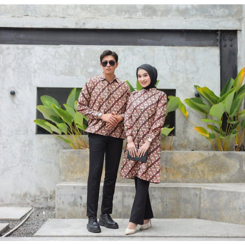 Benang Raja Batik Couple Pria Wanita Katun Parang Wajik
