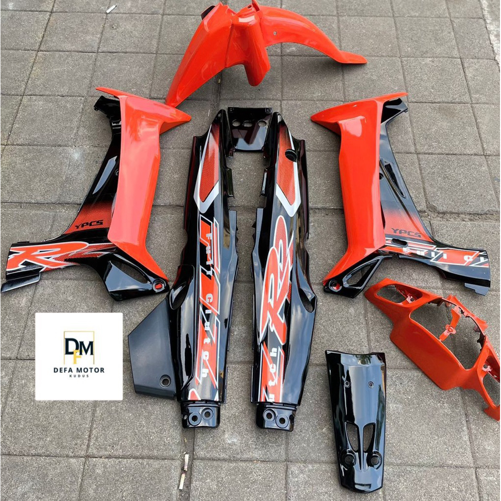 Body Set Fiz R FULLCLUTCH HITAM ORANGE BODYSET Fiz R FULLSET BODY Fiz R BODI YAMAHA FIZ R Bodi FIZR 