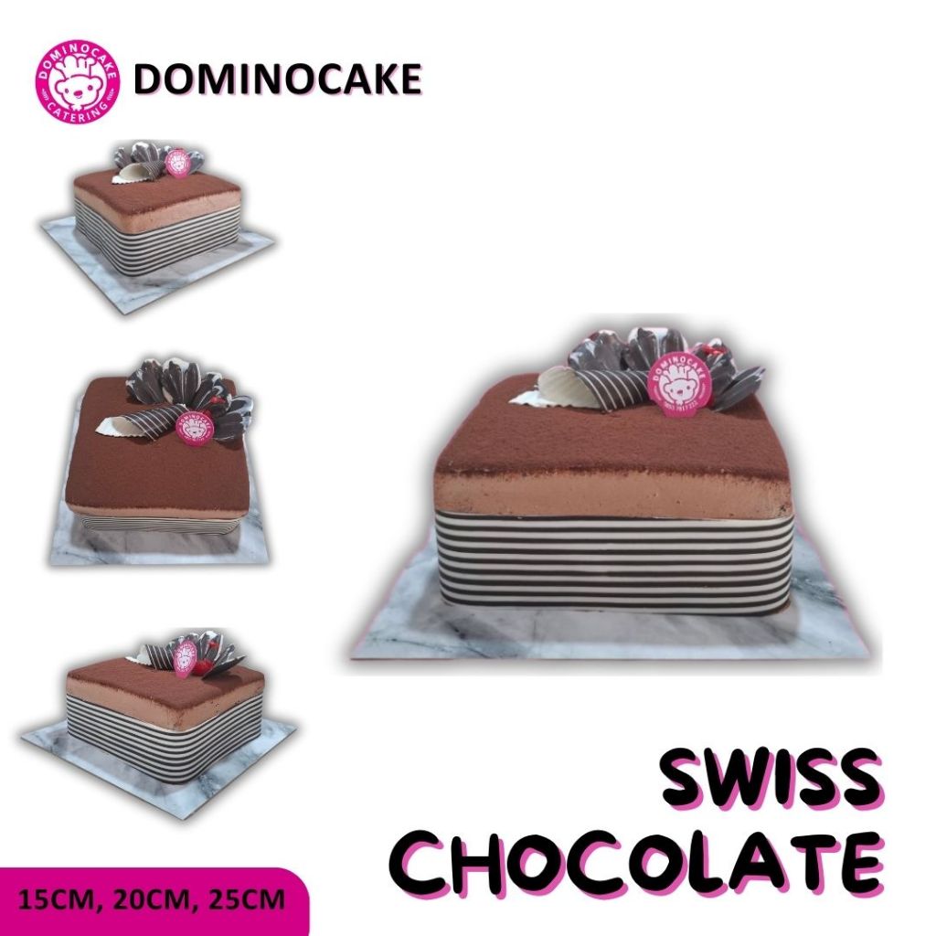 

Dominocake | Swiss Chocolate Kotak | Kue Ulang Tahun