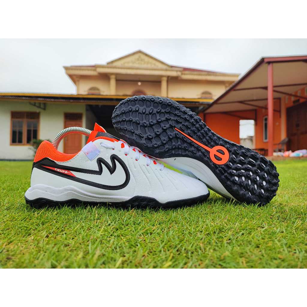 [Best Seller] Sepatu Futsal Tiempo Legend X Pro TF - White Black Brigh Crimson turf mini soccer