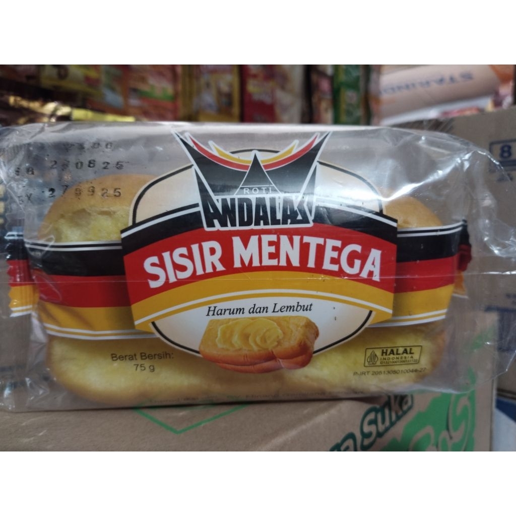 

Roti Andalas - Roti Sisir Mentega Harum dan Lembut isi 5 Pcs Per Pack